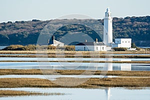 Lighthouse at Hurst Point, UK