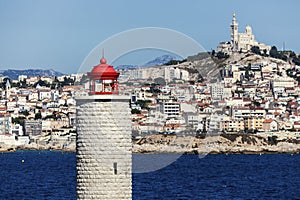 Lighthouse on If island in Marseille