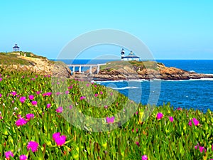 Lighthouse of Illa Pancha in Ribadeo, Galicia - Spain