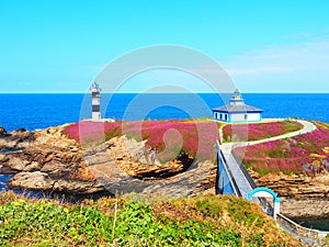 Lighthouse of Illa Pancha in Ribadeo, Galicia - Spain photo
