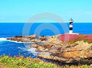 Lighthouse of Illa Pancha in Ribadeo, Galicia - Spain photo