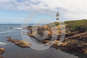 Lighthouse Illa Pancha in Lugo photo