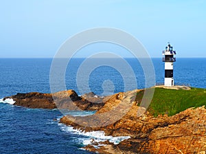 Lighthouse of Illa Pancha in Ribadeo - Spain