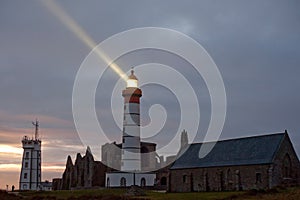 Lighthouse illuminated