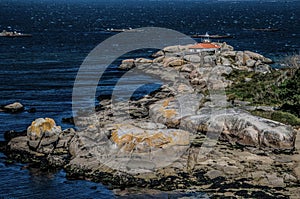 Lighthouse on the island of Arousa