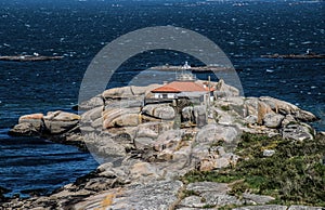 Lighthouse on the island of Arousa