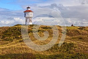 A lighthouse at the island of Langeoog, Lower Saxony, Germany