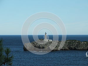Lighthouse on an island