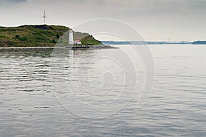Lighthouse on island near Halifax, Nova Scotia, Canada