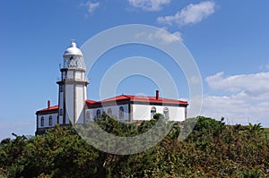 Lighthouse on the island Ons photo