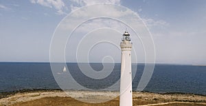 Lighthouse at island\'s coastline