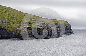 Lighthouse on the island of Streymoy, Faroe Islands, Denmark