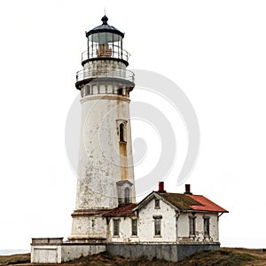 Lighthouse isolated on white background