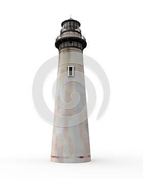 Lighthouse Isolated on White Background
