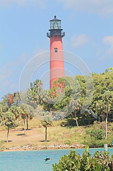 Lighthouse at Jupiter Inlet in Jupiter, Florida