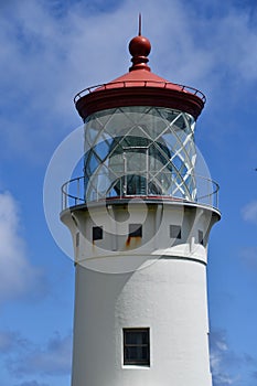 Lighthouse at Kilauea Point on Kauai island in Hawaii