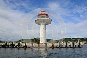 Lighthouse , Ko Si Chang, Chonburi province, Thailand