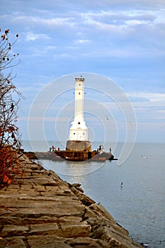 Lighthouse on Lake Erie photo