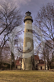 Lighthouse on Lake Michigan