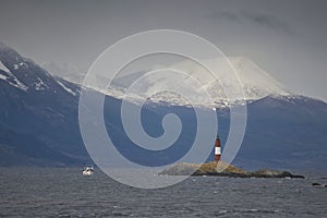 Lighthouse Les Eclaireurs on the Beagle Channel photo