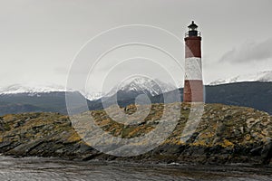 Lighthouse Les Eclaireurs on the Beagle Channel