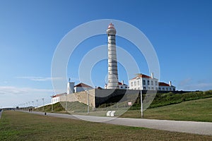 Lighthouse in LeÃ§a da Palmeira, Portugal