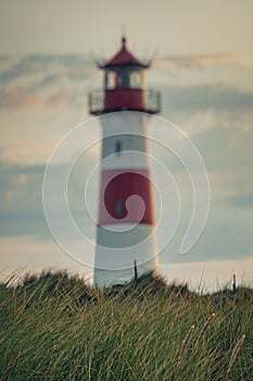 Lighthouse at List-Ost, focus on foreground