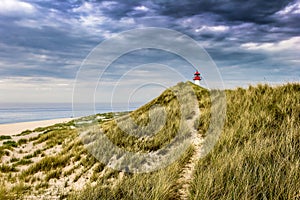 Lighthouse List Ost on the island Sylt