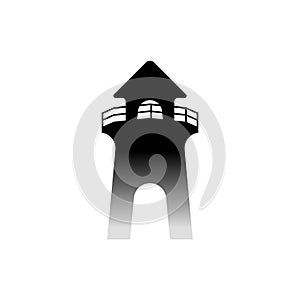 Lighthouse logo design concept vector