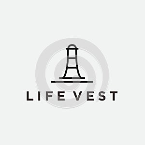 lighthouse logo design vector illustration