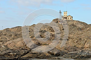 Lighthouse at Luderitz in Namibia