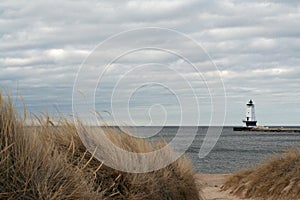 Lighthouse in Ludington MI