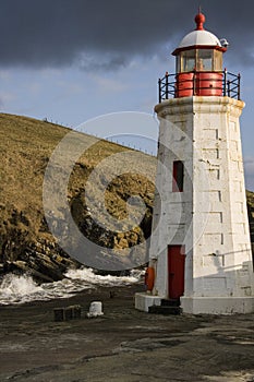 Lighthouse at Lybster Harbor - Scotland