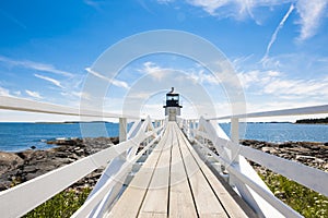 Lighthouse in Maine, USA