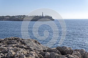 Lighthouse of the Majorcan town of Portocolom