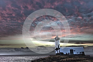 Lighthouse Maria Pia, Praia, Cape Verde. photo