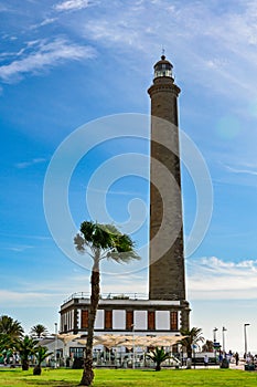 Lighthouse in Maspalomas (Faro de Maspalomas) on Grand Canary (Gran Canaria)