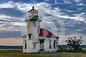 Lighthouse at the Maury Island Vashon USA