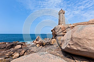 Lighthouse Men Ruz at Brittany, France