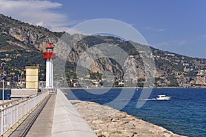 Lighthouse of Menton in France