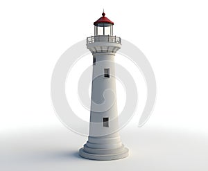 Lighthouse Model Isolated on White