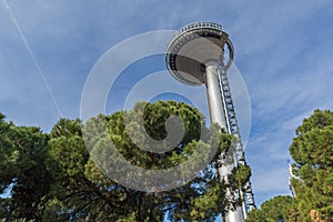 Lighthouse of Moncloa in City of Madrid, Spain