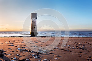 Lighthouse at sunset, Spurn