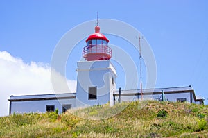 Lighthouse near Ponta do Pargo, Madeira, Portugal photo
