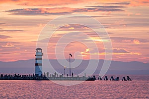 Lighthouse at Neusiedler See, Austria