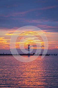 Lighthouse at Neusiedler See, Austria