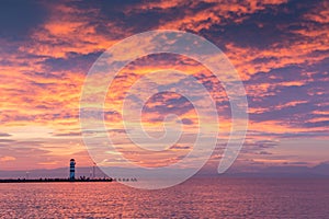 Lighthouse at Neusiedler See, Austria