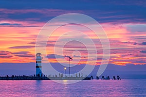 Lighthouse at Neusiedler See, Austria