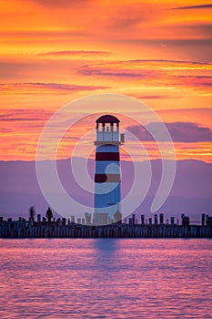 Lighthouse at Neusiedler See, Austria