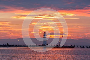 Lighthouse at Neusiedler See, Austria